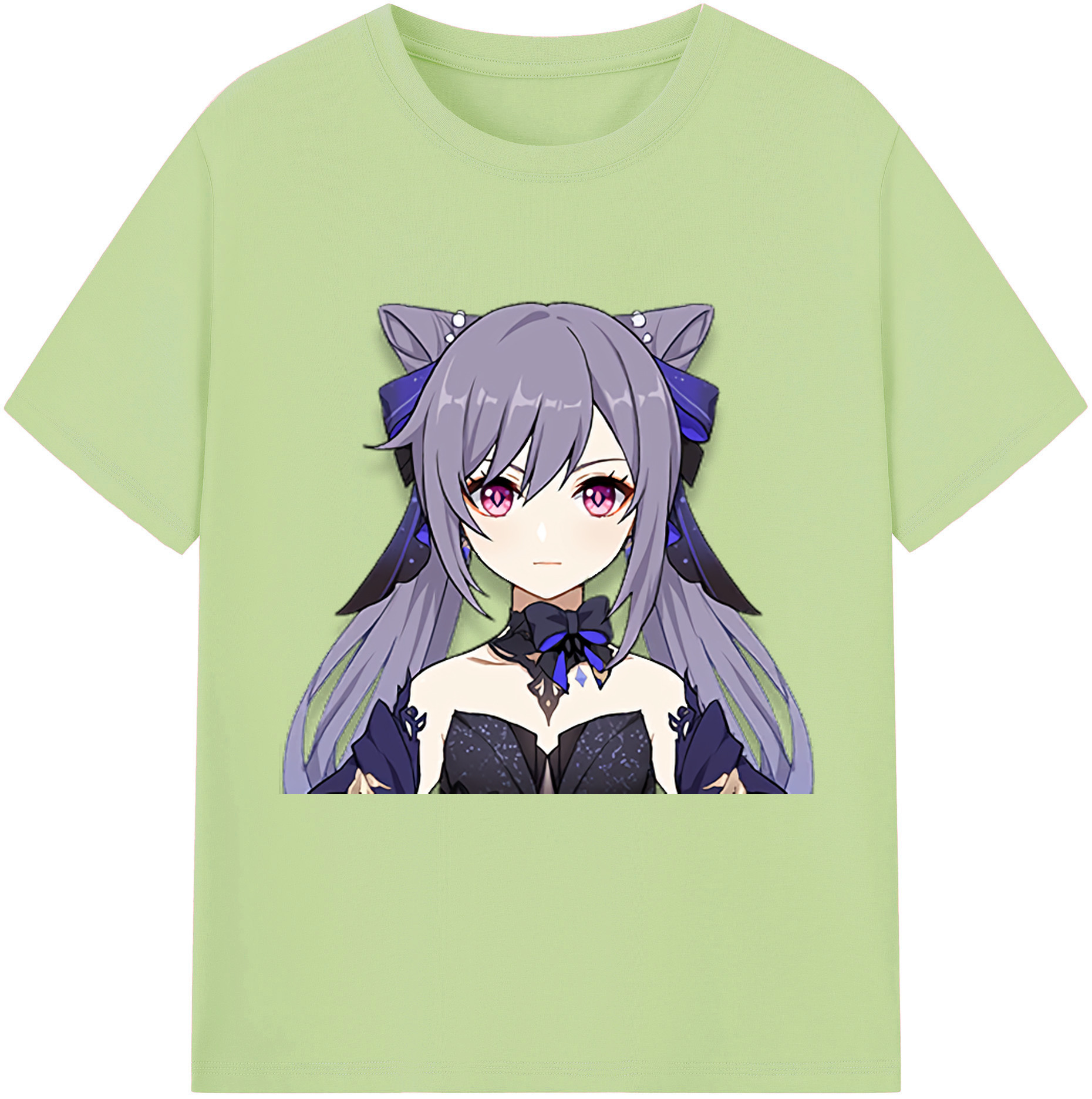 げんし神 刻晴 こくせい genshin Kokusei 綿100％半袖Tシャツ（フロントプリント）